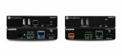 Atlona AT-OME-EX-KIT-LT επεκτατικό δικτύου Πομπός & δέκτης δικτύου Μαύρος [Μαύρο] (AT-OME-EX-KIT-LT - HDBaseT TX/RX for HDMI with USB Black)