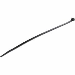 StarTech.com 10"[25cm] Cable Ties - 1/8"[4mm] wide, 2-5/8"[68mm] Bundle Diameter, 50lb[22kg] Tensile Strength, Nylon Self Locking Zip Ties w/Curved Tip, 94V-2/UL Listed, 1000 Pack - Black (1000 PAC...