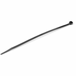 StarTech.com 8"[20cm] Cable Ties - 1/8"[4mm] wide, 2-1/8"[55mm] Bundle Diameter, 50lb[22kg] Tensile Strength, Nylon Self Locking Zip Ties with Curved Tip - 94V-2/UL Listed, 100 Pack - Black (100 PA...