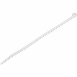 StarTech.com 8"[20cm] Cable Ties - 1/8"[4mm] wide, 2-1/8"[55mm] Bundle Diameter, 50lb[22kg] Tensile Strength, Nylon Self Locking Zip Ties with Curved Tip - 94V-2/UL Listed, 100 Pack - White (100 PA...