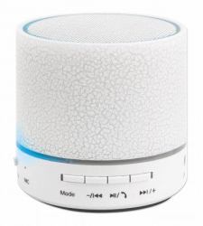 Manhattan LED Bluetooth Speaker, Multicoloured, 5 hour Playback time, Range 10m, microSD card reader [32GB], Aux 3.5mm connector, Output 3W, USB-A charging cable included, 1200mAH battery, Bluetoot...