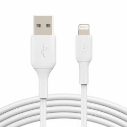 Belkin CAA001BT1MWH2PK καλώδιο Lightning 1 m Λευκός [Άσπρος] (LIGHTNING TO USB-A CABLE 1M [2 - 1M [2 PK] WHITE)