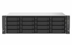QNAP TS-1673AU-RP-16G NAS & διακομιστής αποθήκευσης Rack [3U] Ryzen Embedded V1500B 16 GB DDR4 0 TB QNAP QTS Μαύρος [Μαύρο], Γκρι (16-bay rackmount NAS AMD Ryze...