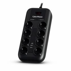CyberPower P0820SUF0-DE προστατευτικό μεταβολής τάσης Μαύρος [Μαύρο] 8 Έξοδος [οι] εναλλασσόμενου ρεύματος 200 - 250 V 1,8 m (Sur...