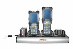 GTS HCH-9033-CHG οργανωτής σταθμού φόρτισης Επιτραπέζιο Αλουμίνιο [Αργύλιο] Μαύρος [Μαύρο], Άργυρος (MC9000 / MC9100 / MC9200 [3...