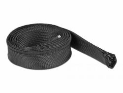 DeLOCK 19169 θήκες καλωδίων Μαύρος [Μαύρο] (Delock Braided Sleeve with zip fastene)