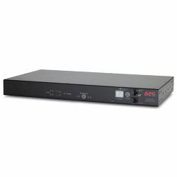 APC RACK ATS, 20A/208V, 16A/230V, C20 IN, [8] C13 [1] C19 OUT power distribution unit [PDU] Black (APC AUTOMATIC TRANSFER SWITCH 230V)