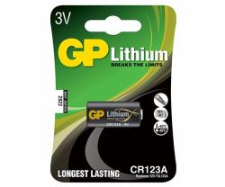 GP Batteries Lithium CR123A Μπαταρία μίας χρήσης Λιθίου (LITHIUM BATTERY CR123A - Lithium CR123A, Single-use - battery, CR123A, 3 V, 1-pack, Black - Warranty: 12M)