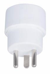 Microconnect GRUPADK προσαρμογέας ρευματολήπτη Τύπος Κ [Δανία] Τύπος E [FR] Λευκός [Άσπρος] (Power Adapter, Schuko to DK - Hybrid power adapter f...