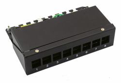 KEYST-MODULTRAEGER.8 PORT.SCHW - BLACK