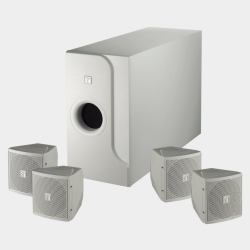 TOA BS-301W σετ ηχείων Παγκόσμιος Λευκός [Άσπρος] 2-way (BS-301W Compact Satellite Speaker System, 4 x satellites plus 1 x Sub, White)