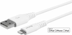 eSTUFF ES601004-BULK καλώδιο Lightning 0,15 m Λευκός [Άσπρος] (Lightning Cable MFI 0,15m Whit - 8Pin Lightning - USB A Male - for Apple devices [C89 Chipset] 1 pc BULK packed in ...