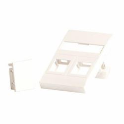 Lanview LVN126097 wall plate/switch cover White (Wall plate for 2 x keystone. - Fits 50x75 mm FUGA outlet, - white - Warranty: 300M)
