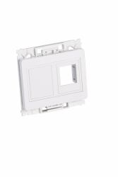 Lanview LVN126160 διακόπτης & εξωτερικό κάλυμμα Λευκός [Άσπρος] (Wall plate 2 x keystone for - OPUS outlet white - Warranty: 300M)