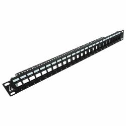 Lanview LVN127596 patch panel 1U (24-port UTP Cat5e + Cat6 - patch panel 1U for 19" rack - Warranty: 60M)