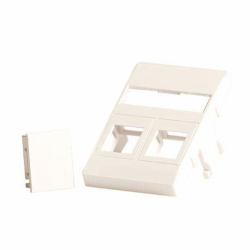 Lanview LVN127866 διακόπτης & εξωτερικό κάλυμμα Λευκός [Άσπρος] (Wall plate 2 x keystone for - 50 x 75 mm Clicline outlet - white - Warranty: 300M)