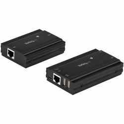 StarTech.com USB2004EXT100 επεκτατικό κονσόλας Κονσόλα πομπού & δέκτη 480 Mbit/s (4-PORT USB 2.0 EXTENDER HUB - CAT5E/CAT6 ETHERNET CABLE - 330F)