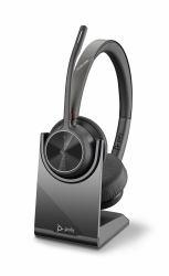 Poly Voyager 4320 UC Ακουστικά Ασύρματος Head-band Γραφείο/Τηλεφωνικό κέντρο USB Type-C Bluetooth Βάση φόρτισης Μαύρος [Μαύρο] (VOYAG...
