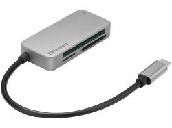 Sandberg 136-38 συσκευή ανάγνωσης καρτών USB 3.2 Gen 1 [3.1 Gen 1] Type-C Μαύρος [Μαύρο] (USB-C Multi Card Reader Pro - USB-C Multi Card Reader Pro, - CF, MMC, Micr...