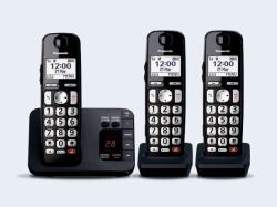 Panasonic KX-TGE823EB τηλέφωνο Τηλέφωνο DECT Αναγνωριστικό καλούντος Μαύρος [Μαύρο] (PANASONIC KX-TGE823EB TRIO)