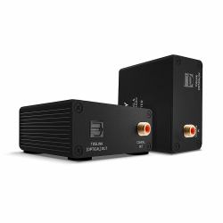 Lindy 70456 επεκτατικό AV Μεταδότης & δέκτης AV Μαύρος [Μαύρο] (150m Cat.6 TosLink [Optical] - & Coaxial Digital Audio - Extender - Warranty: 24M)