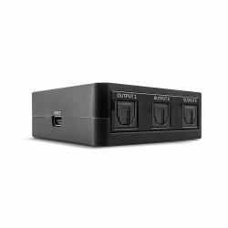 Lindy 70480 διαχωριστής ήχου Μαύρος [Μαύρο] (3 Port Optical [Toslink] - Audio Splitter - Warranty: 24M)