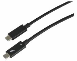 Lenovo 4Z51A40455 Thunderbolt καλώδιο 2 m 40 Gbit/s Μαύρος [Μαύρο] (Thunderbolt 4 [40Gbps] Active Cable 2M USB-C to USB-C - Warranty: 1 Year)