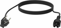 vision TC 3MEUCVLF/BL καλώδιο ρεύματος Μαύρος [Μαύρο] 3 m CEE7/7 IEC C5 