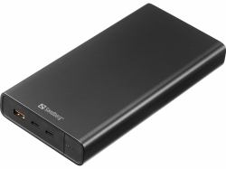 Sandberg 420-63 power bank Ιόντων- λιθίου [ Li - Ion ] 40000 mAh Μαύρος [Μαύρο] (Powerbank USB-C PD 127W 40000 - Powerbank USB-C PD 100W 38400 - Warranty: 60M)