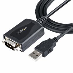 StarTech.com 1P3FPC-USB-SERIAL μετατροπέας καλωδίου DB-9 USB Type-A [4 pin] USB 2.0 Μαύρος [Μαύρο] (3FT USB TO SERIAL CABLE - WIN/MAC - PROLIFIC IC)