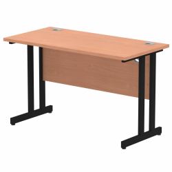 Dynamic MI003196 γραφείο (Dynamic Impulse 1200 x 600mm Straight Desk Beech Top Black Cantilever Leg)