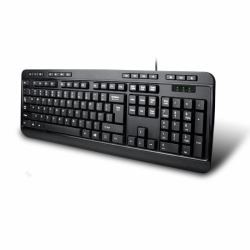 Adesso SPILL-RESISTANT MULTIMEDIA - DESKTOP KEYBOARD [USB] ONLY
