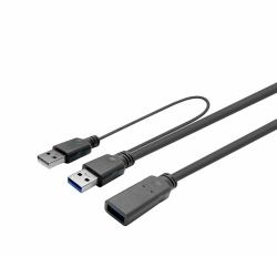 Vivolink PROUSB3AAF15C καλώδιο USB USB 3.2 Gen 1 [3.1 Gen 1] 15 m USB A Μαύρος [Μαύρο] (PRO USB 3.0 ACTIVE CABLE A - MALE - A FEMALE 15m - Warranty: 144M)