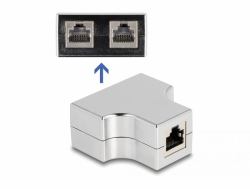 DeLOCK 87860 ενωτικό καλωδίων RJ45 Άργυρος (Delock netvÃ¦rksadapter)