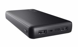 Trust Primo Ιόντων- λιθίου [ Li - Ion ] 20000 mAh Μαύρος [Μαύρο] (TRUST PRIMO 20.000 POWERBANK 24676)
