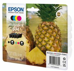 Epson 604 δοχείο μελάνης 4 τεμάχια Πρωτότυπο Τυπική απόδοση Μαύρος [Μαύρο], Κυανός [Κυανό], Βαθυπόρφυρος, Κίτρινο ...