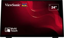Viewsonic TD2465 οθόνη σηματοδότησης Διαδραστική επίπεδη οθόνη 61 cm [24"] LED 250 cd/m² Full HD Μαύρος [Μαύρο] Οθόνη αφής (TD2465, 24"...