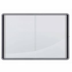 Nobo Premium Plus Magnetic Lockable Notice Board Sliding Door 27xA4 (Nobo 1902572 Premium Plus Magnetic Lockable Notice Board 27xA4)