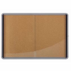 Nobo 1902575 πίνακας insert notice Άργυρος (Nobo 1902575 Premium Plus Cork Lockable Notice Board 18xA4)