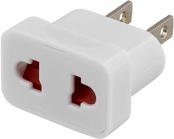Deltaco GT-400 μετατροπέας καλωδίου EU/AUS/CH socket US socket Λευκός [Άσπρος] (DELTACO GT-400 - stikadapter)