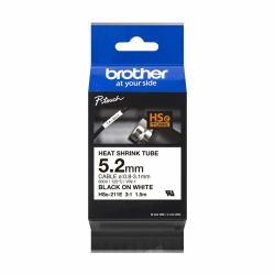 Brother HSE-211E ταινία κατασκευής ετικετών Μαύρο σε λευκό[άσπρο] (HSE-211E F. PTD800W/E300/500VP/ - 550WVP/H300/LI/P700/750W/900W)