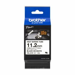 Brother HSE-231E ταινία κατασκευής ετικετών (HS-E231E 11.2MM BLACK ON - WHITE HEAT SHRINK TUBE)