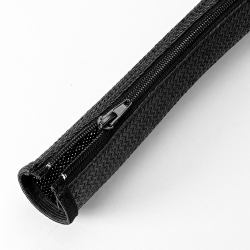 Vivolink PROZIPSLEEVE1248 θήκες καλωδίων Μαύρος [Μαύρο] (Pro Expandable Sleeve Black - w. Zipper 12mm 4.8m)