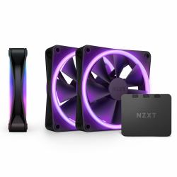 NZXT F120 RGB DUO Triple Pack Computer case Fan 12 cm Black 3 pc[s] (NZXT F120 RGB DUO 120MM PWM 3PK BLK)
