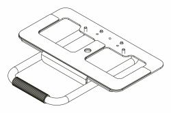 Kramer Electronics 60-1000499 στήριγμα κάμερας Αλουμίνιο [Αργύλιο] (K-Bar Camera Bracket - Camera [sound bar] Bracket)
