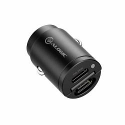 ALOGIC CRCC30 φορτιστής κινητών συσκευών Ακουστικά, Ακουστικά, Smartphone, Smartwatch, Tablet Γκρι Αναπτήρας πούρων Γρήγορη φό�...