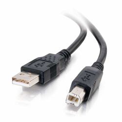 C2G 28101 καλώδιο USB USB 2.0 1 m USB A USB B 0,48 Gbit/s Μαύρος [Μαύρο] (3.3ft [1m] USB 2.0 A/B Cable - Black)