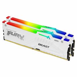 Kingston Technology FURY Beast RGB μονάδα μνήμης 32 GB 2 x 16 GB DDR5 5600 MT/s 288-pin DIMM (Kingston FURY Beast KF556C36BWEAK2-32 32GB [2x 16GB] DIMM System Memory, 5600MHz, DDR5, CL3...