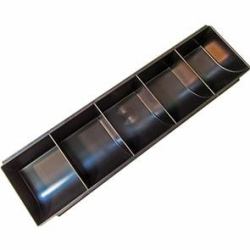 apg Solutions PK-15U-T5 δίσκος μετρητών Πλαστικός Μαύρος [Μαύρο] (5 POCKET COIN TRAY FRO - ADJUSTABLE TILL)