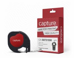 capture CA-S0721550 ταινία κατασκευής ετικετών Μαύρο σε διάφα...